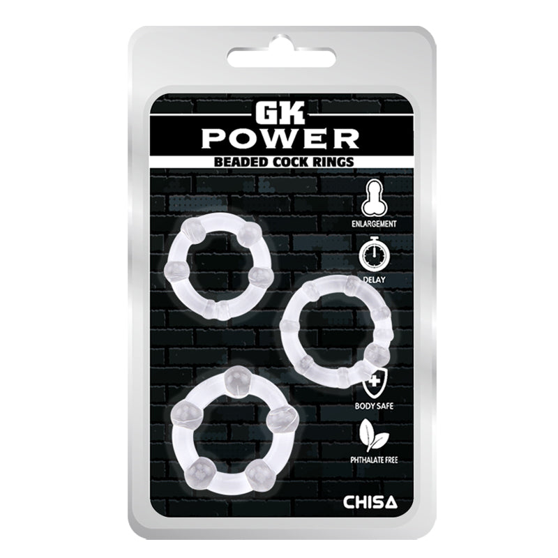 CHISA - GK POWER RING 帶珠延時套環 (3個裝)