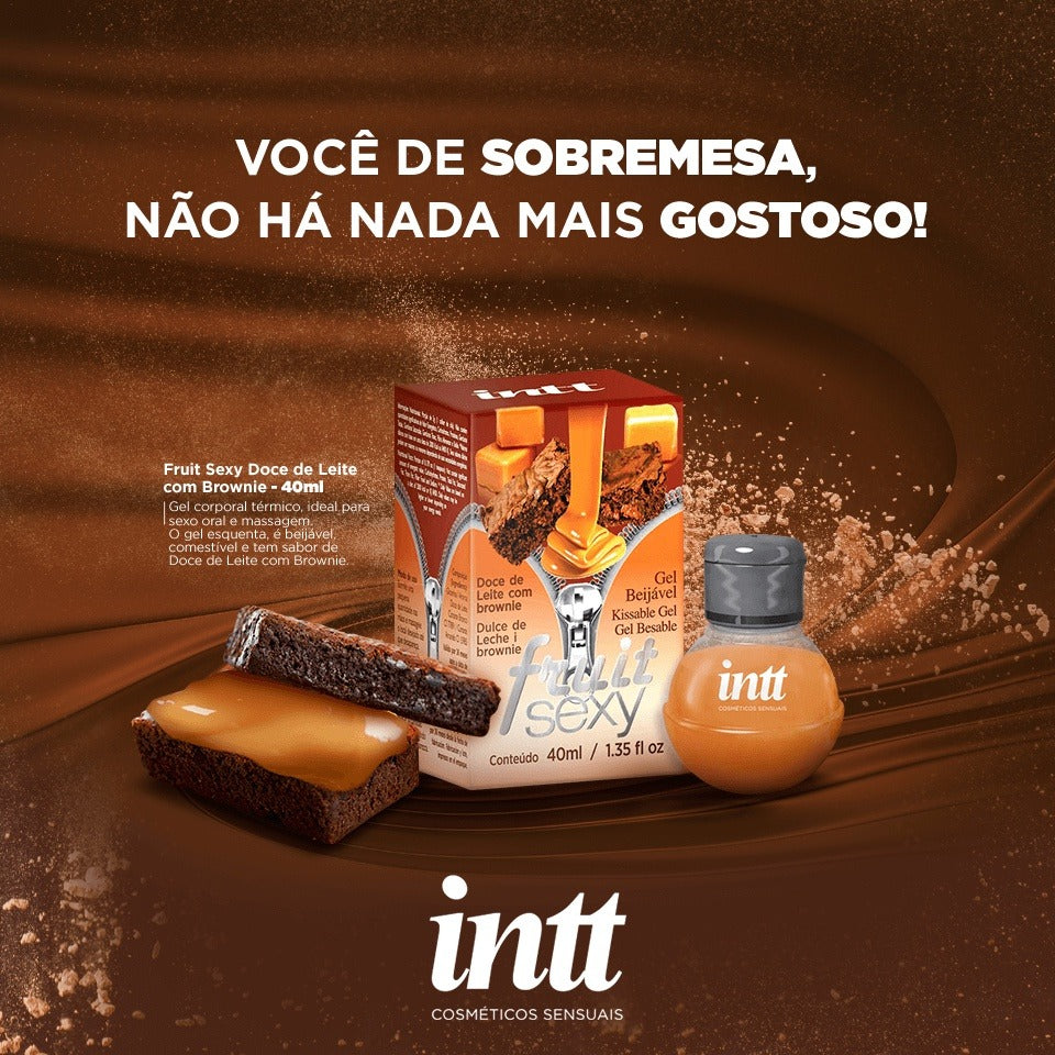 巴西Intt - Fruit Sexy 可食用溫感潤滑劑 (焦糖巧克力蛋糕味)