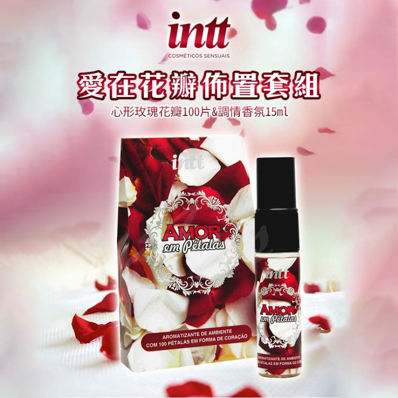 巴西Intt - 愛在花瓣 心形玫瑰花瓣+誘惑香氛香水 (15ml)