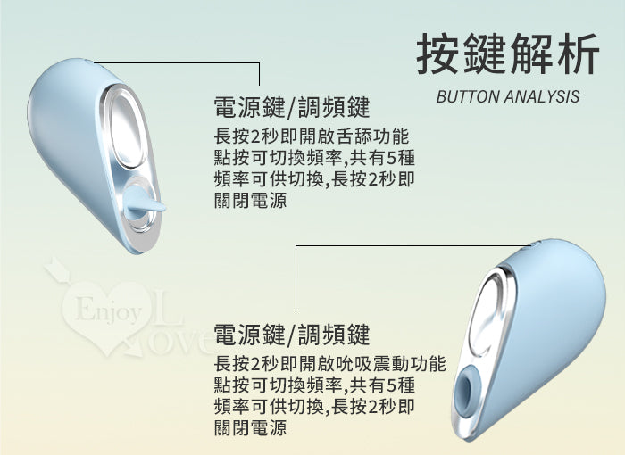 BODY SAFE - Heartbeat 心動 5x5舌舔按摩器