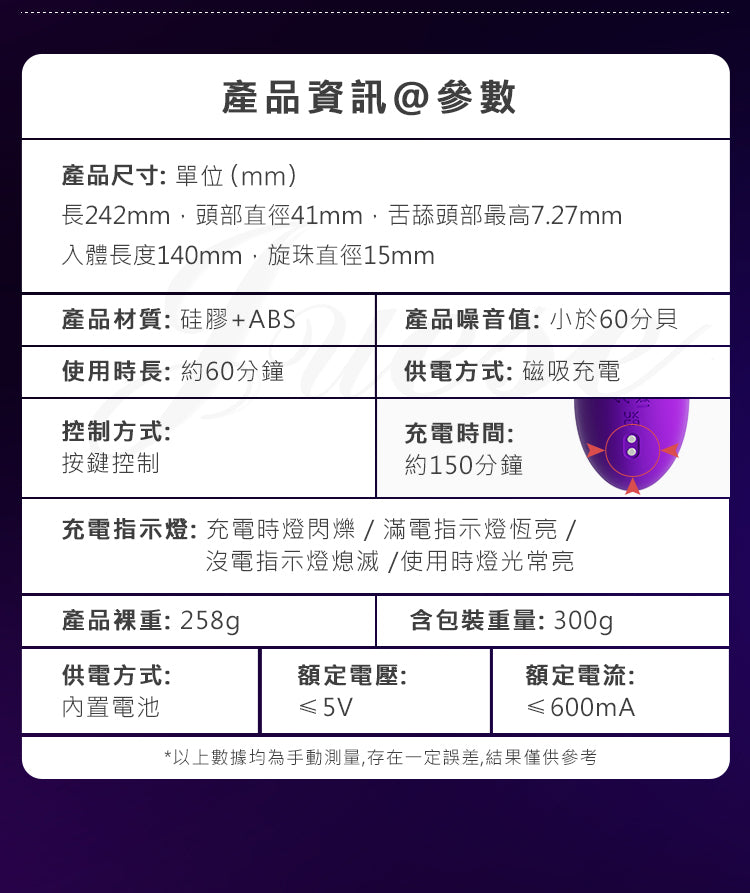 BODY SAFE 花式旋珠巧舌震動按摩棒
