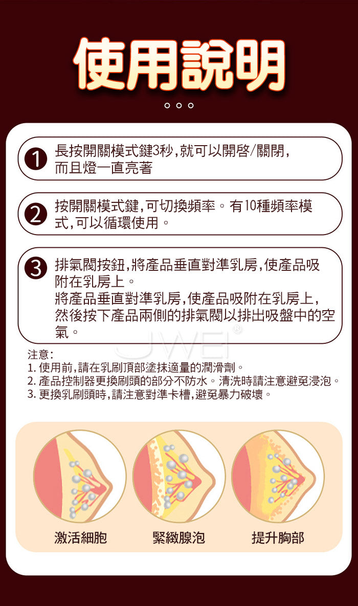 BREAST - 旋轉撩乳輪番挑逗乳房刺激器