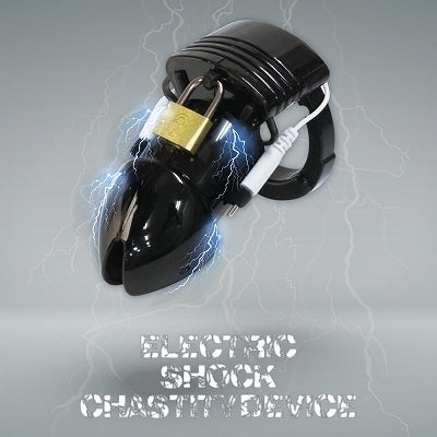 FUJI - 黑色電擊貞操CB鎖