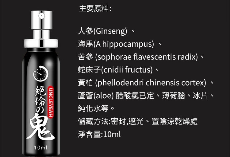 絕倫之鬼 - 男用延時噴劑 (10ml)