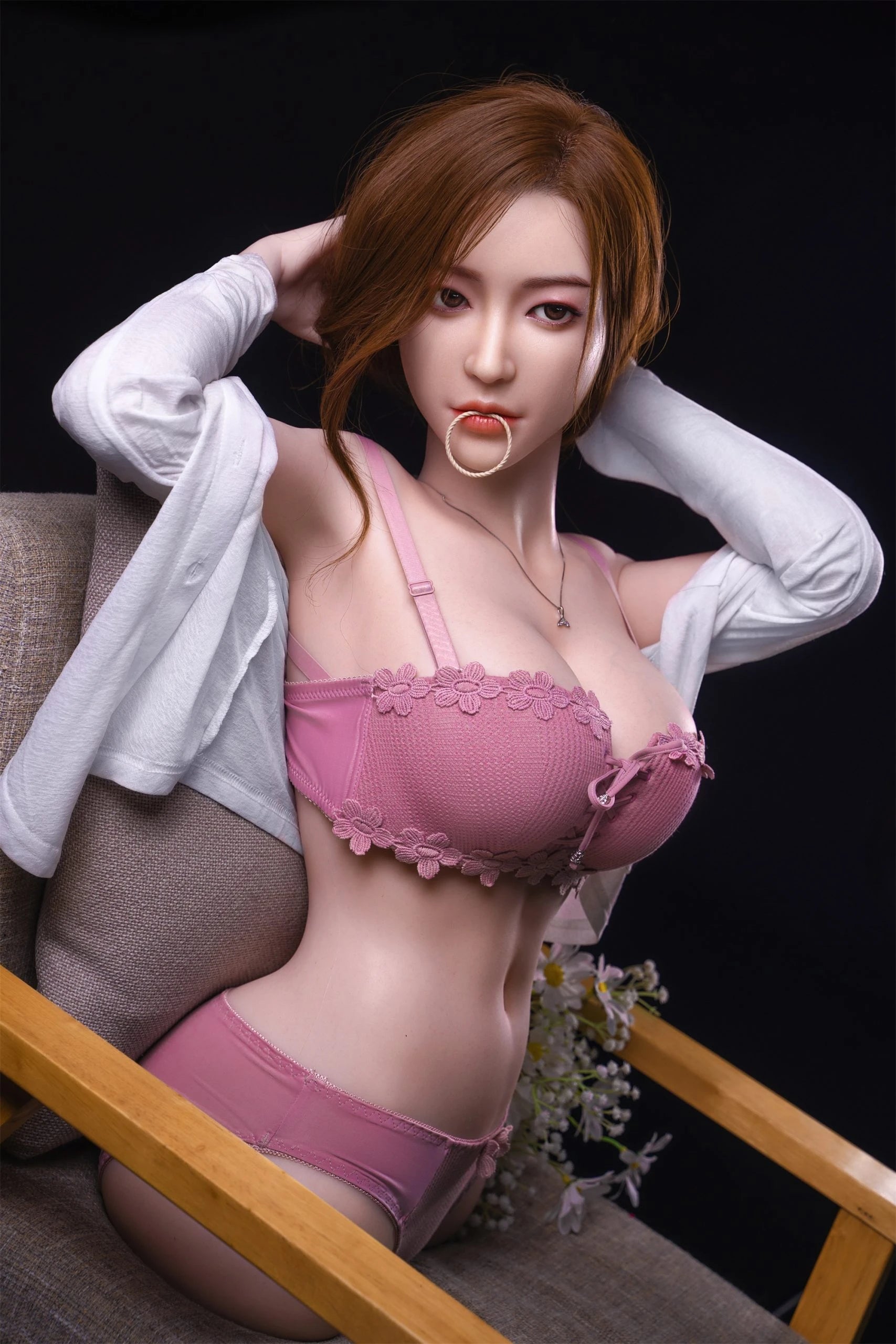 Yearndoll - 65cm 全矽膠半身性愛娃娃 纯子 Y11