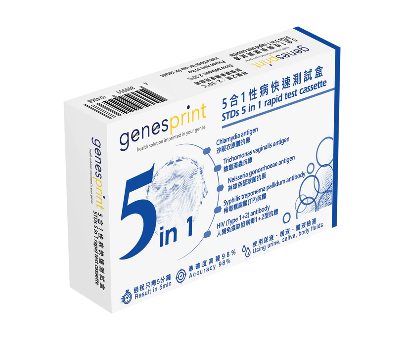 Genesprint 5合1 性病快速測試盒