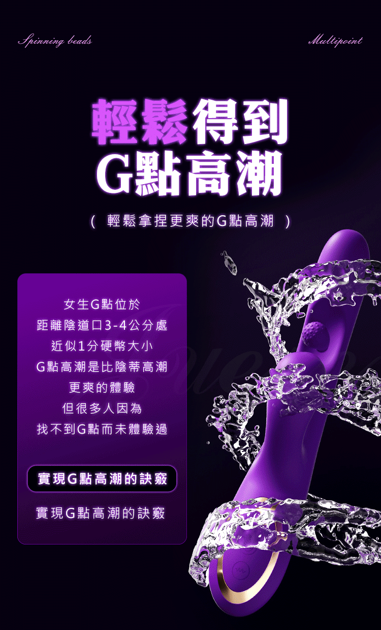 BODY SAFE 花式旋珠巧舌震動按摩棒