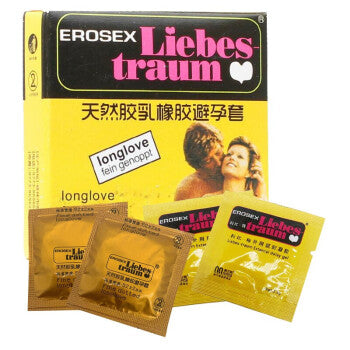 EROSEX Liebes Traum 男士延時套+凝膠 (2片裝)