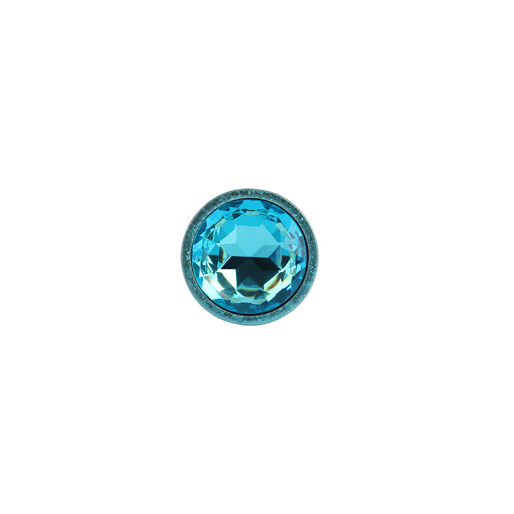 CHISA - Nebula Blue Gem Butt 無鎳鋁合金肛塞 S碼