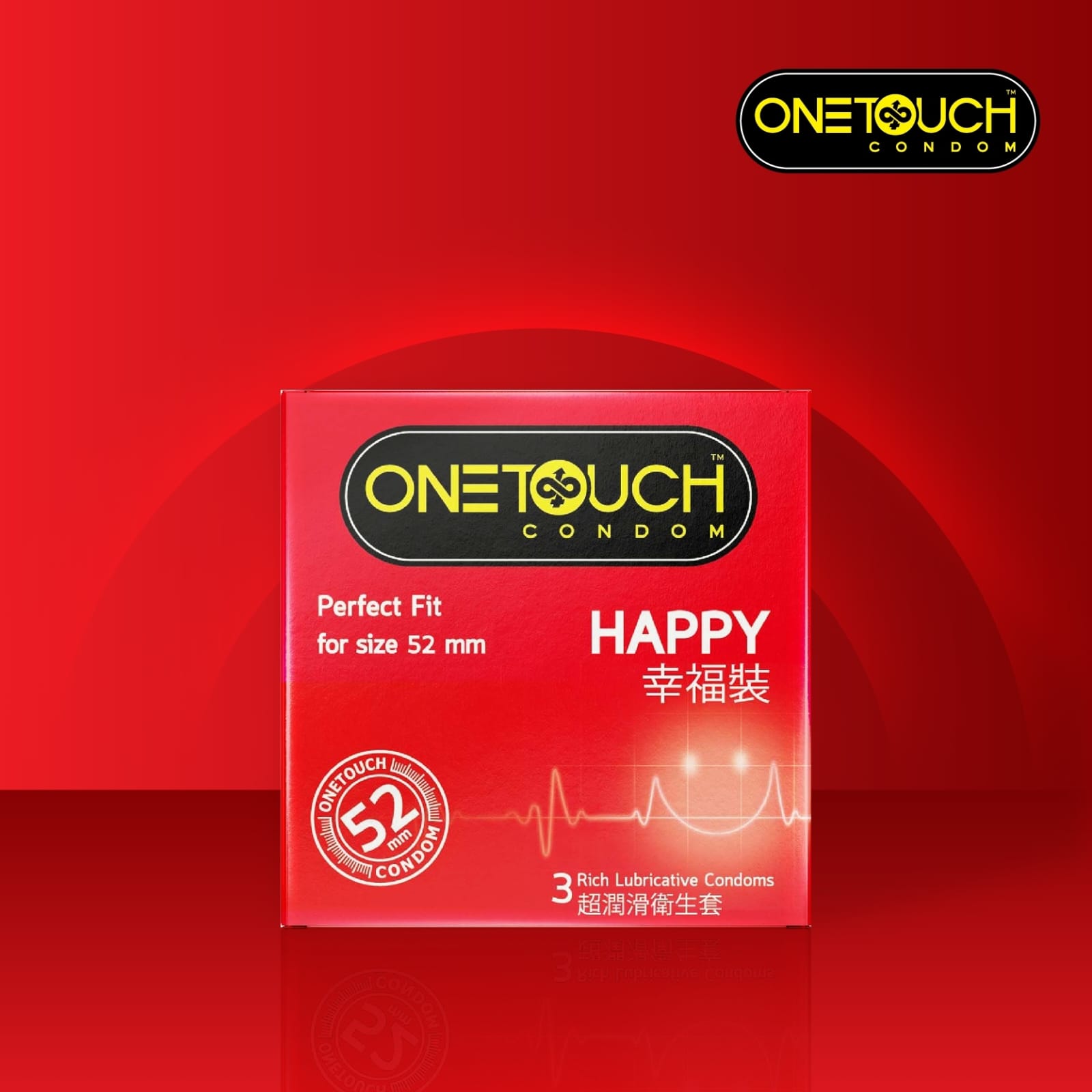 One Touch - Classic Happy 超潤滑裝 (3片裝)