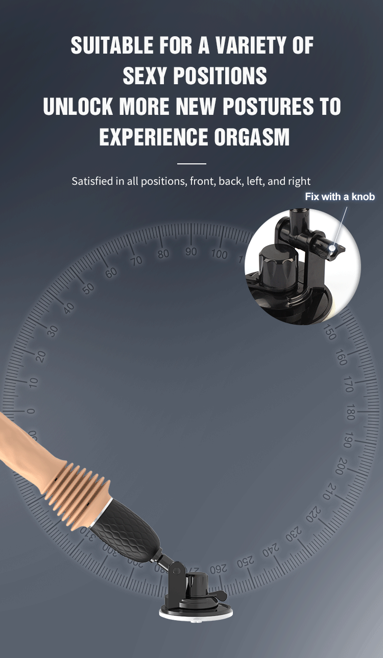 CHISA - 無線遙控仿真陽具吸盤自動伸縮炮機 (黑色加強版)