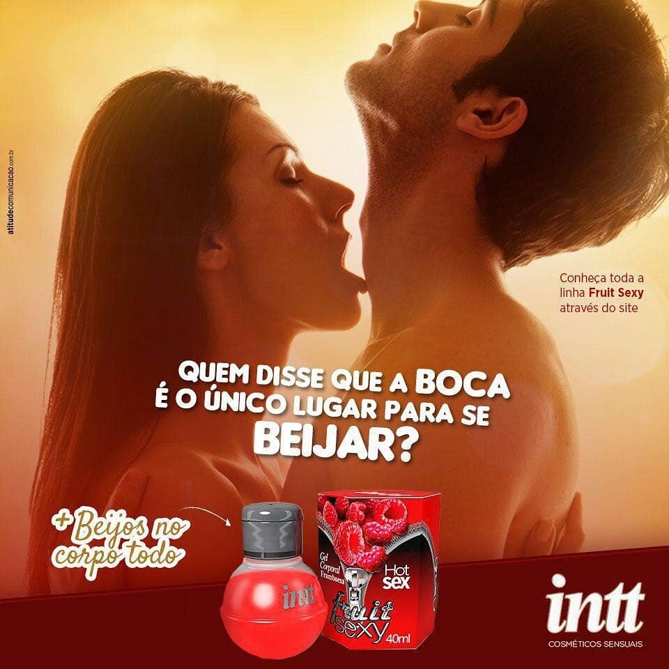 巴西Intt - Fruit Sexy 可食用溫感潤滑劑 (紅莓味)