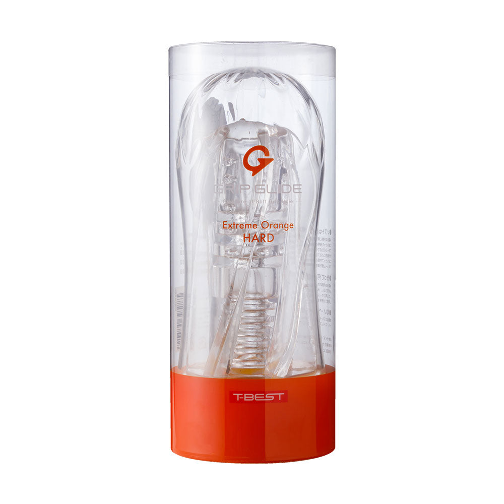 Grip Glide 軟殼擠壓透明飛機杯 (極限橙)