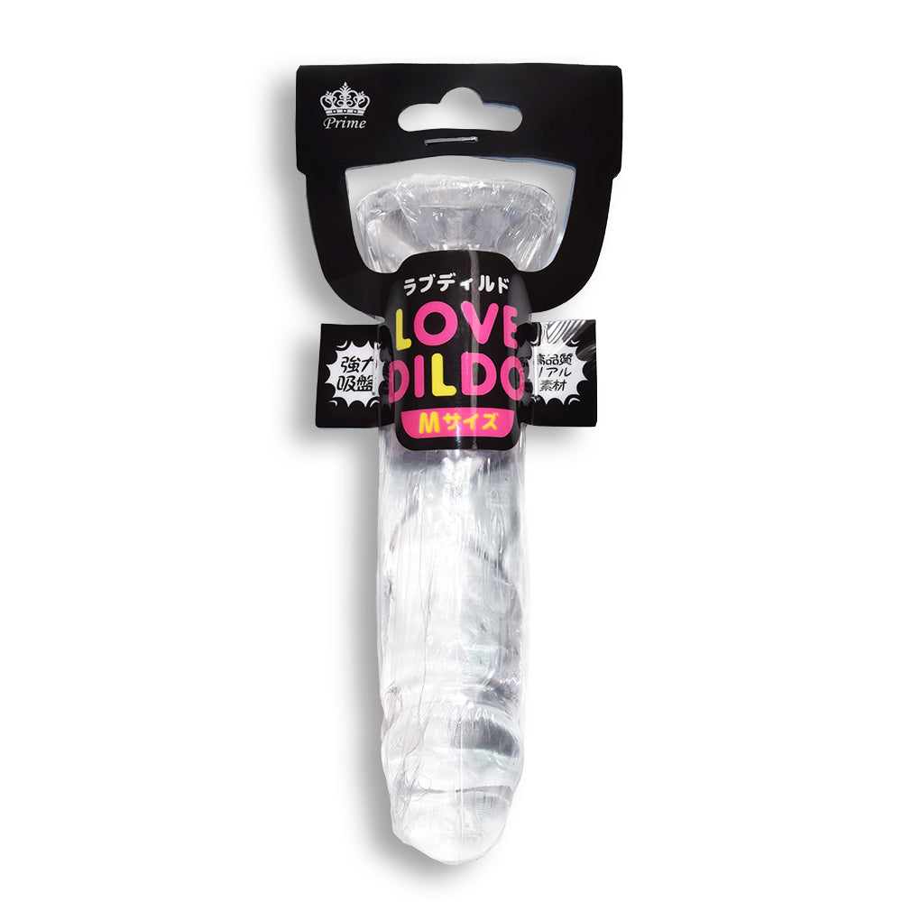 LOVE DILDO 透明仿真陽具 (M碼)